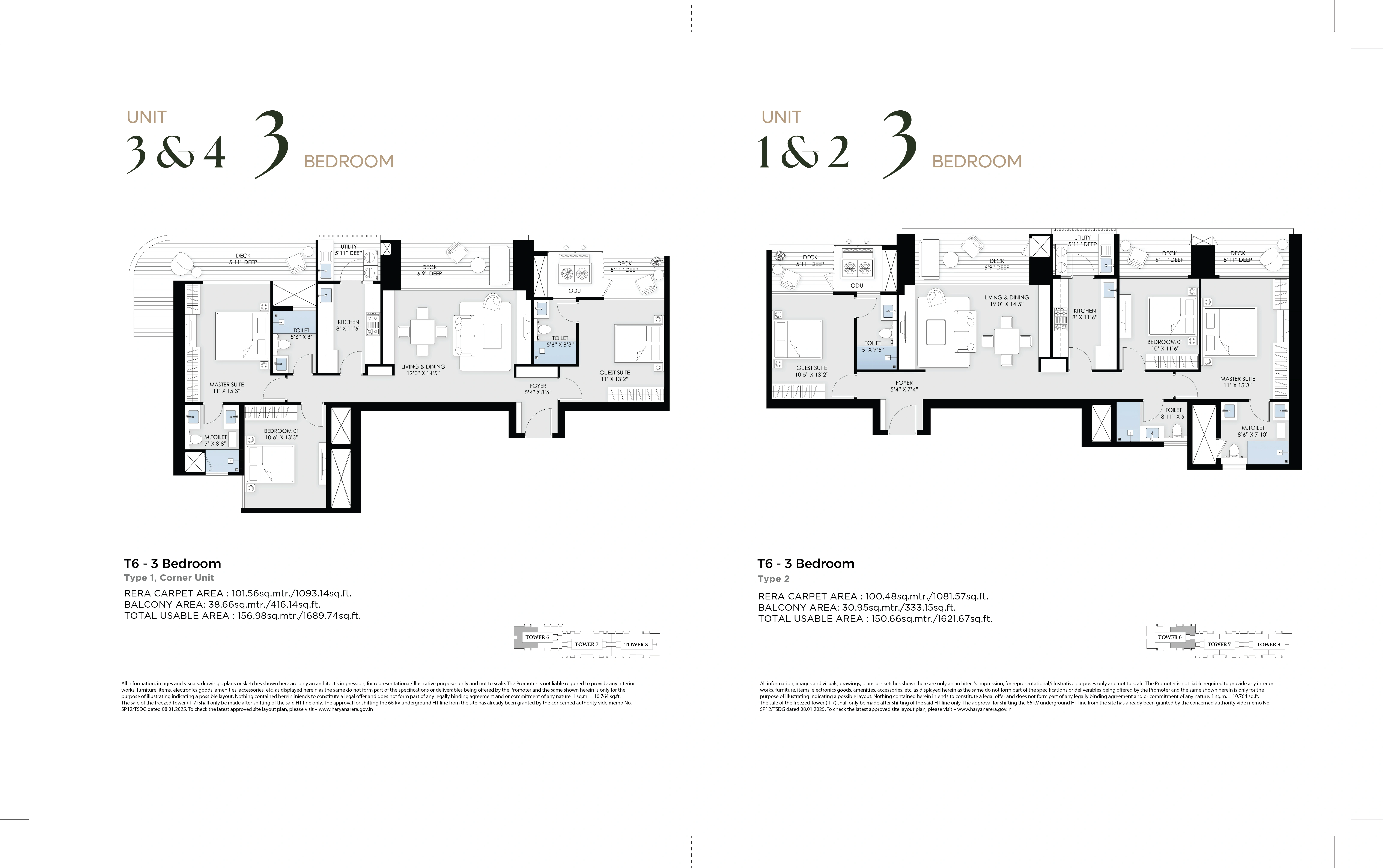 3 & 4 Bedroom Floor Plan
